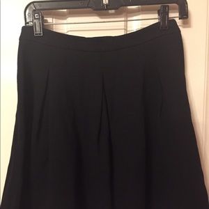 Express pleated black A-Line skirt